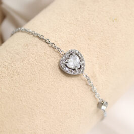 PULSERA DE ACERO C/CUBIC EN MEDIO VARIOS MODELOS