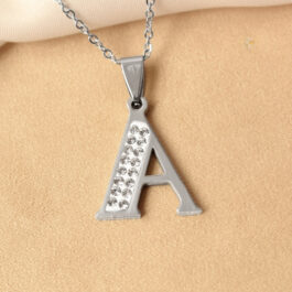 DIJE DE ACERO INICIAL C/STRASS