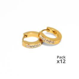 ARGOLLA DE ACERO DORADO MULTISTRASS X12