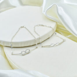 PULSERA DE PLATA CHAPITA VARIOS MODELOS INFINITO