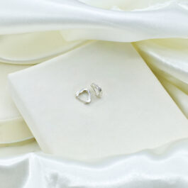 ARO ARGOLLA DE PLATA CORAZON MINI C/7 CUBIC