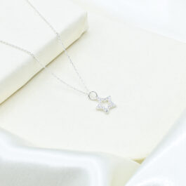 CADENA DE PLATA CON DIJE ITALIANO ESTRELLA CALDA MICROPAVE