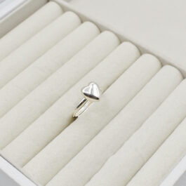 ANILLO DE PLATA CORAZON REGULABLE