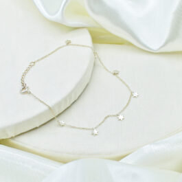 TOBILLERA DE PLATA 925 ESTRELLITAS C/ALARGUE
