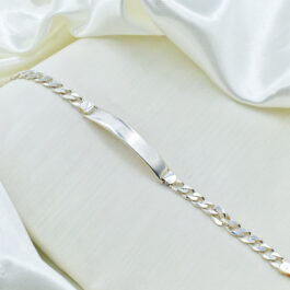 PULSERA DE PLATA P/ GRABAR  PARA HOMBRE GRUESA