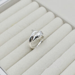 ANILLO DE PLATA INFLADA DELFIN ENROSCADO MEDIDAS CHICAS