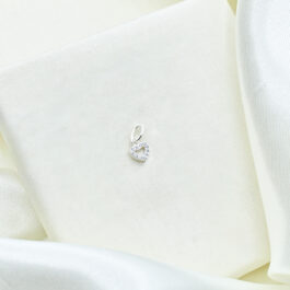 DIJE DE PLATA CORAZON MULTI ZIRCON CALADO