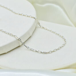 CADENA DE PLATA FORCE MEDIANA  70CM